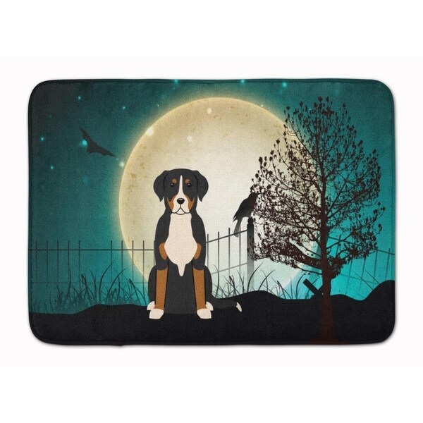 Carolines Treasures Halloween Greater Swiss Mountain Dog Machine Washable Memory Foam Mat BB2227RUG - main